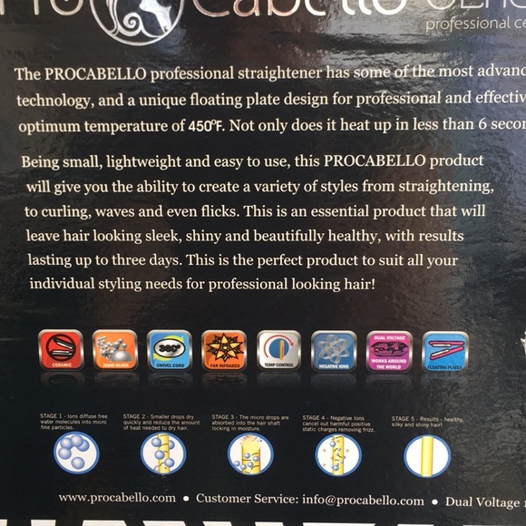 HP!!  Professional Ceramic Flat Iron Zebra Print - Picture 7 of 7